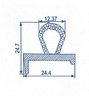 Co-extruded EPDM Profiles