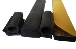 Sponge Extrusions with Self-adhesive Strip