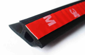 EPDM Sponge Rubber Extrusions w/PSA.