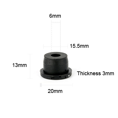 15.5 black molded silicone rubber products parts plugs