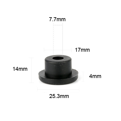 17 black molded silicone rubber products parts plugs