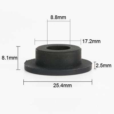 17.2 black molded silicone rubber products parts plugs