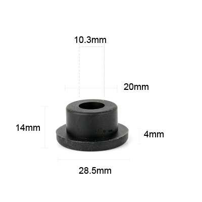 20 black molded silicone rubber products parts plugs