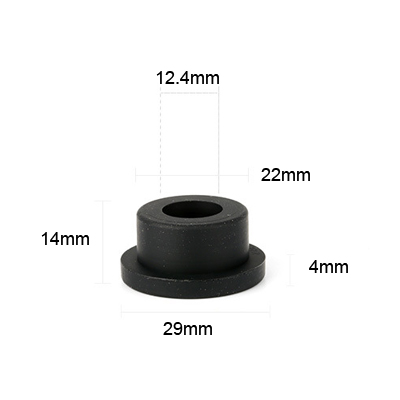 22 black molded silicone rubber products parts plugs