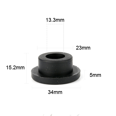 23 black molded silicone rubber products parts plugs