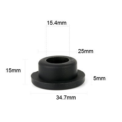 25 black molded silicone rubber products parts plugs