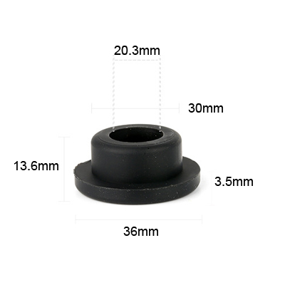 30 black molded silicone rubber products parts plugs