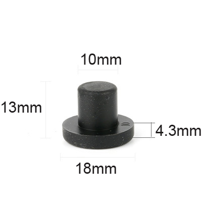 J10 black silicone rubber plugs