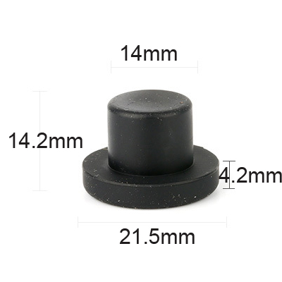 J14 black silicone rubber plugs