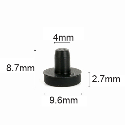 J4 black silicone rubber plugs