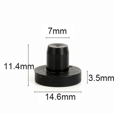 J7 black silcioen rubber plugs