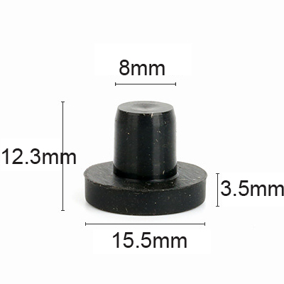 J8 black silicone rubber plugs