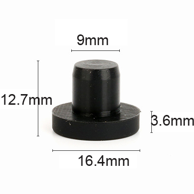 J9 black silicone rubber plugs