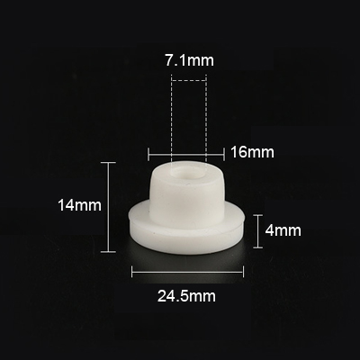 T16 molded silicone rubber parts components plugs