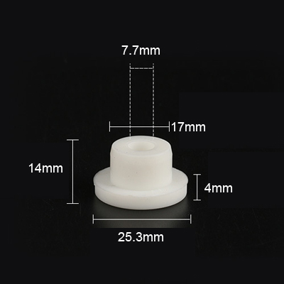 T17 molded silicone rubber parts caps plugs covers