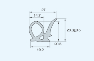 Door Weatherstrips EPDM Sponge Rubber Door Seals