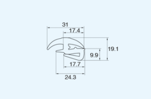 Windshield Weatherstrips Self-locking Gaskets EPDM