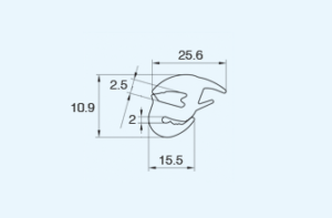 Windshield Weatherstrips Self-locking Gaskets EPDM