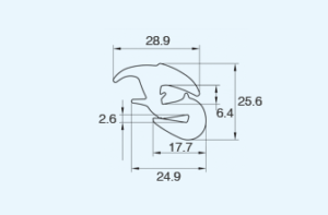 Windshield Weatherstrips Self-locking Gaskets EPDM