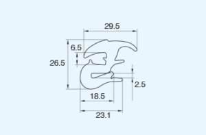 Windshield Weatherstrips Self-locking Gaskets EPDM