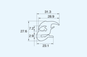 Windshield Weatherstrips Self-locking Gaskets EPDM