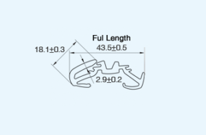 automotive flocked or coated glass run channels