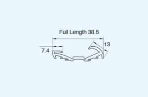 automotive flocked or coated glass run channels