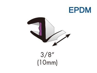 Universal Reverse Cavity Mouldings-101RB epdm