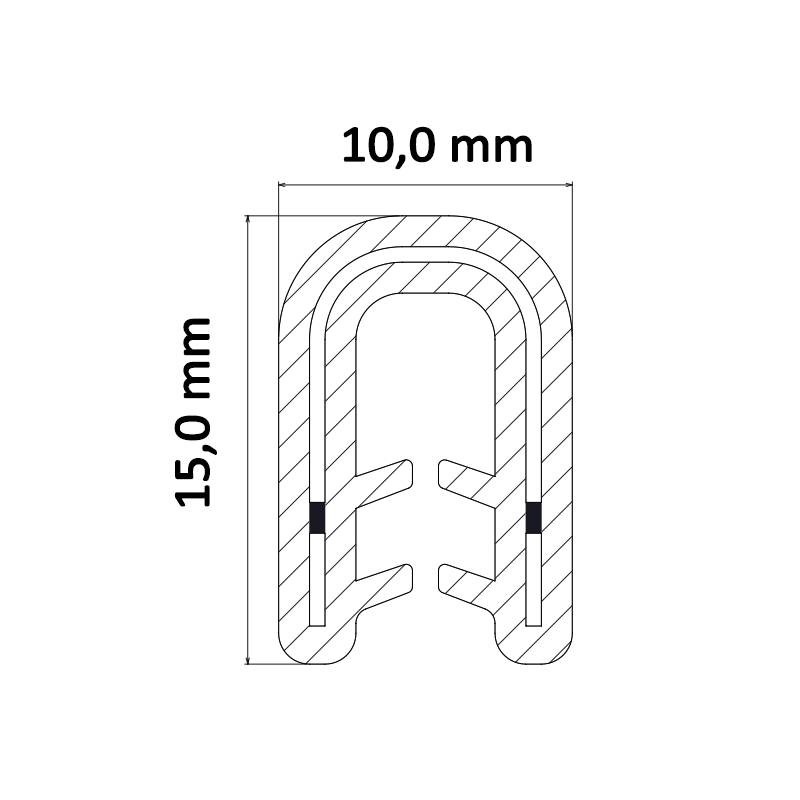 China PVC Black Edge Protector Strip Supplier