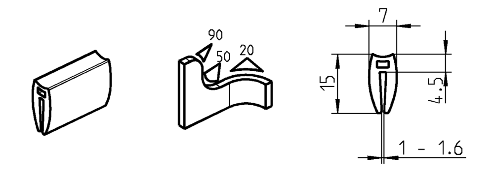 Sealing Profile EPDM 55 Shore A Black 1038-02