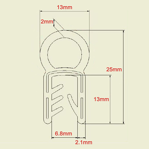 EC28-213-EM Bulb Trim Seal with Top Bulb China