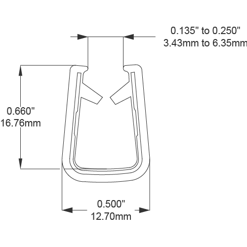 Flexible Embossed Vinyl Aluminium Core QuickEdge Trims