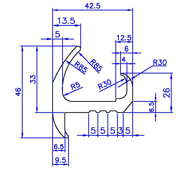 Container Door Gasket Seals J Type