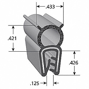 Rubber Door Seal Edge Trim Weather Strip